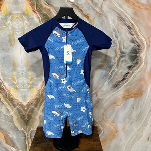 Kids Swim Rashguard - Blue Ocean Adventure